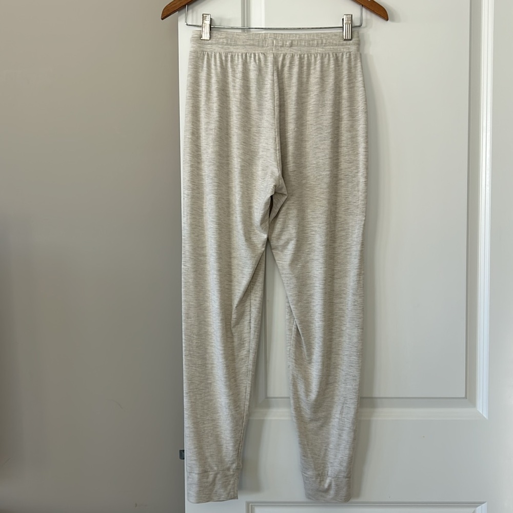Tommy John Downtime Joggers w Pockets Heathered Oatmeal SZ S w MEASUREMENTS - Picture 9 of 14
